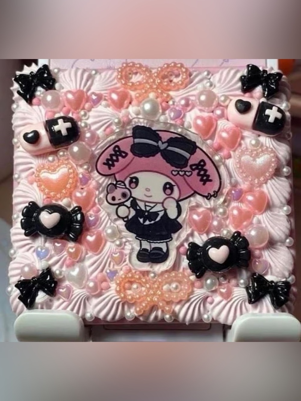 Sanrio My Melody Kawaii Jirai Kei Decoden Compact Mirror